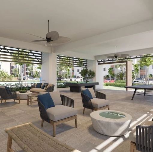Apartamentos en construcción en la Avenida Ecológica, Las Américas